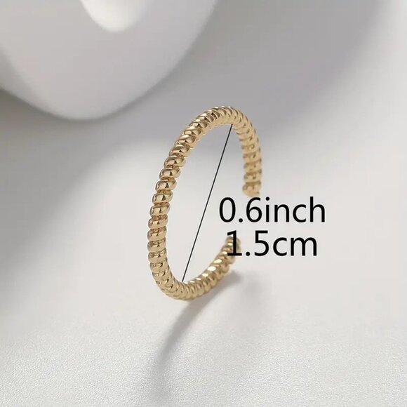 Toe Ring Foot Jewelry Gold Rope Minimalist Adjustable Beach Boho Trendy Goddess - Picture 2 of 2